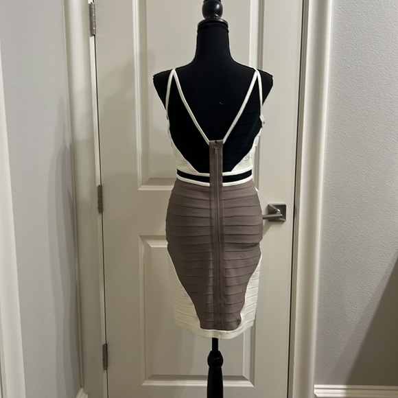 Like New Herve Leger Colorblock Dress - Picture 5 of 9